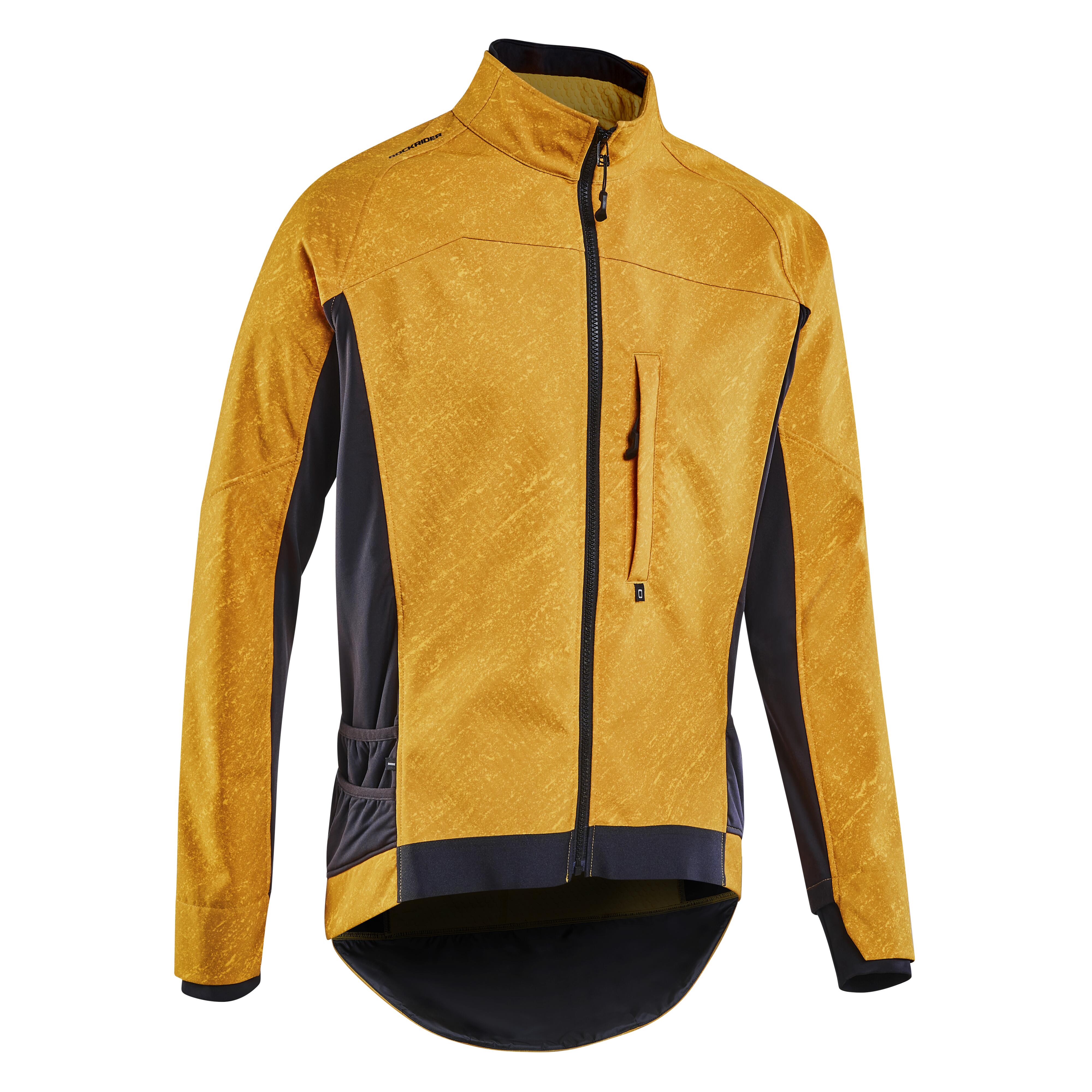 Jachetă ciclism MTB ST500 Galben Bărbați