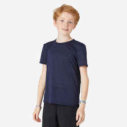 Παιδικό συνθετικό διαπνέον T-Shirt S500 - Navy Μπλε