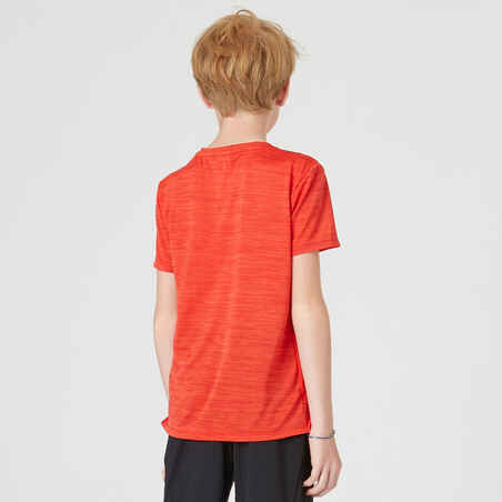 Kids' Synthetic Breathable T-Shirt S500 - Red