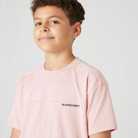T-shirt enfant coton respirant - 500 rose