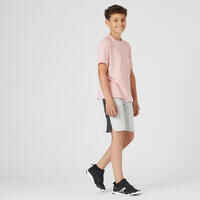 Kids' Breathable Cotton T-Shirt 500 - Pink