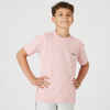 Chlapčenské tričko 500 na cvičenie ružové