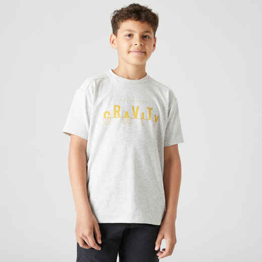 
      Bērnu kokvilnas T krekls “500”, gaiši pelēks
  