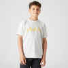 Kids' Breathable Cotton T-Shirt 500 - Light Grey