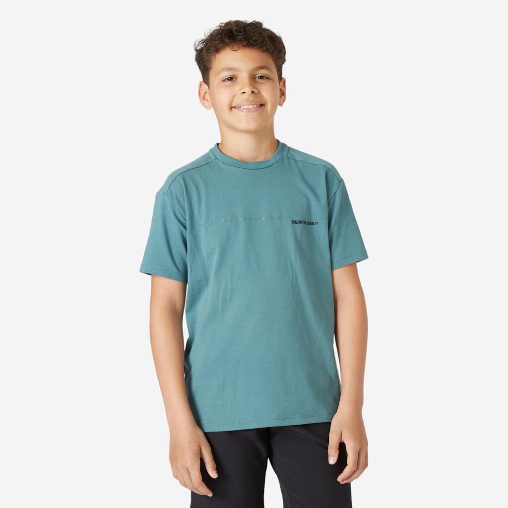 T-shirt enfant coton respirant - 500 vert kaki
