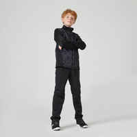 Kids' Breathable Synthetic Tracksuit Gym'y - Black & Print