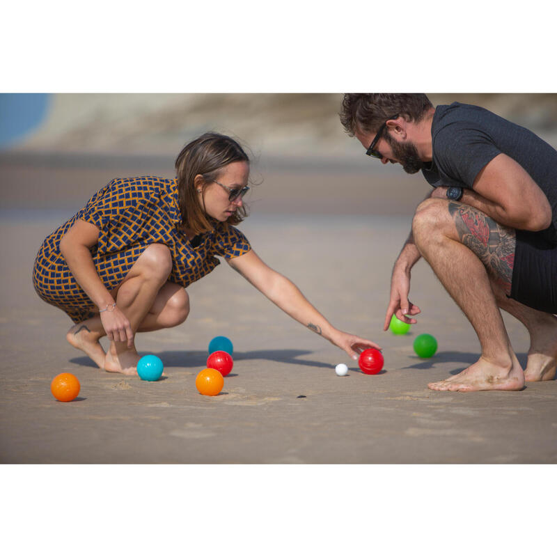 KUNSTSTOF PETANQUEBALLEN SET VAN 8