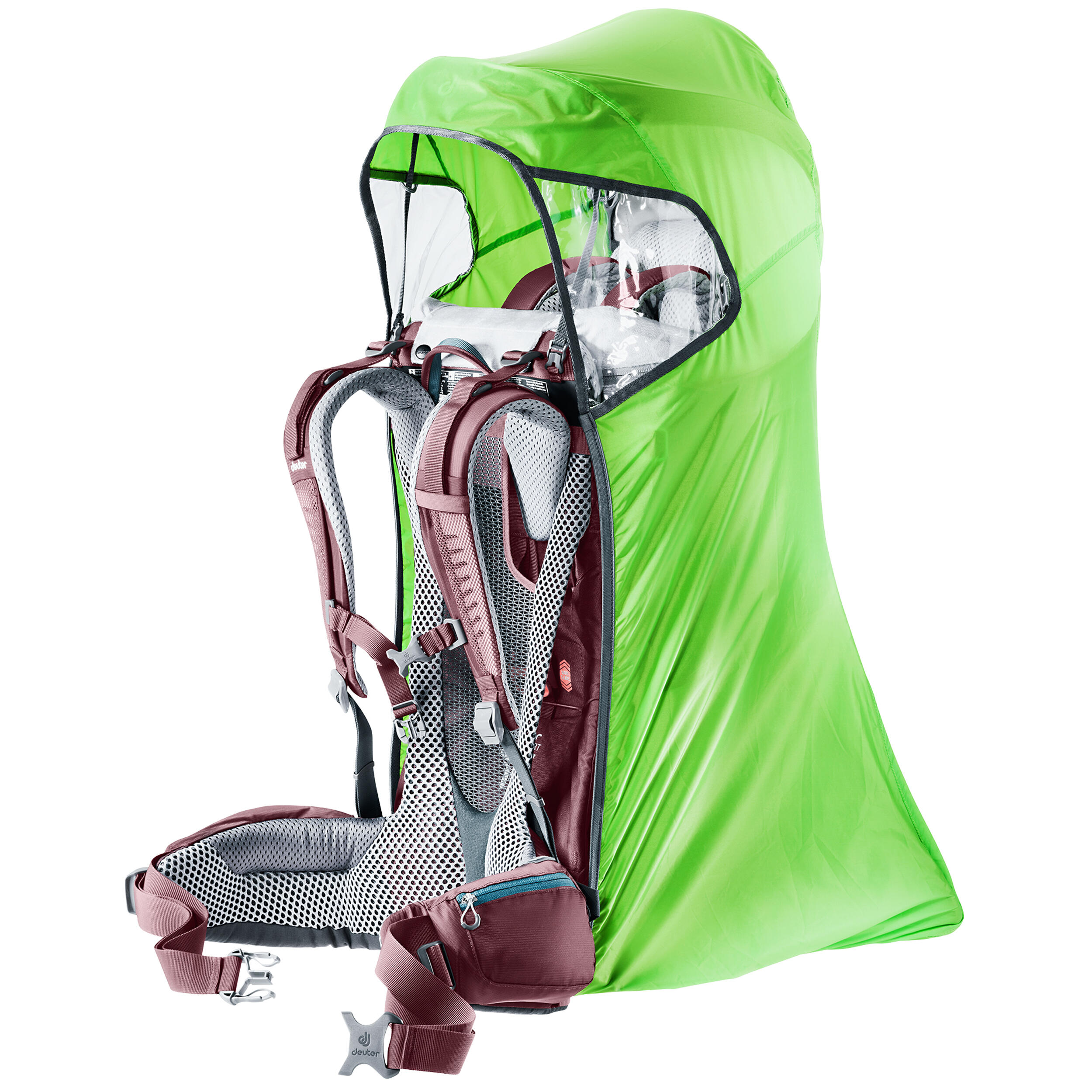 DEUTER Pláštenka na nosidlo pre deti Rain Cover Deluxe zelená