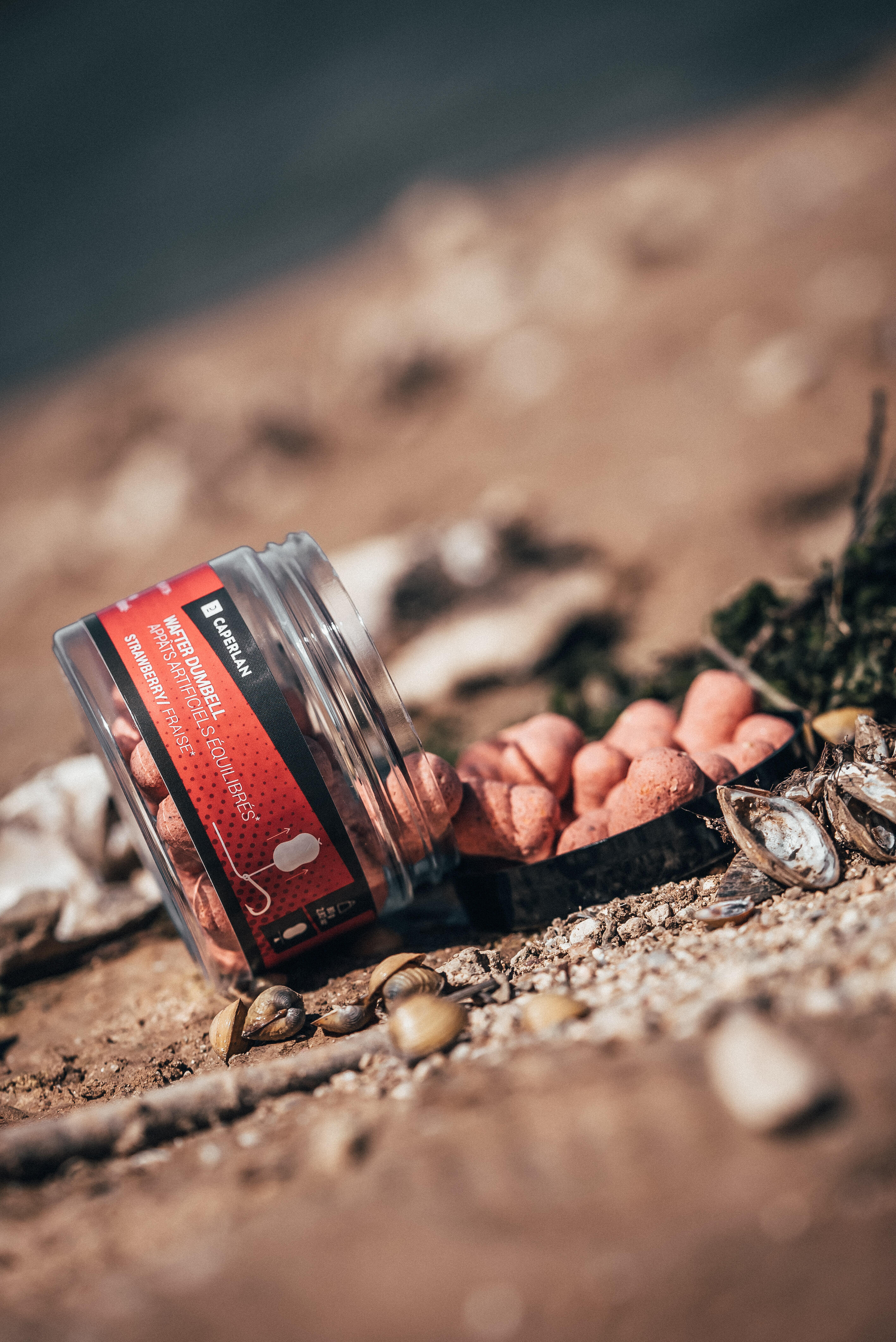 Dumbell wafter Fraise Pêche de la carpe 6/8
