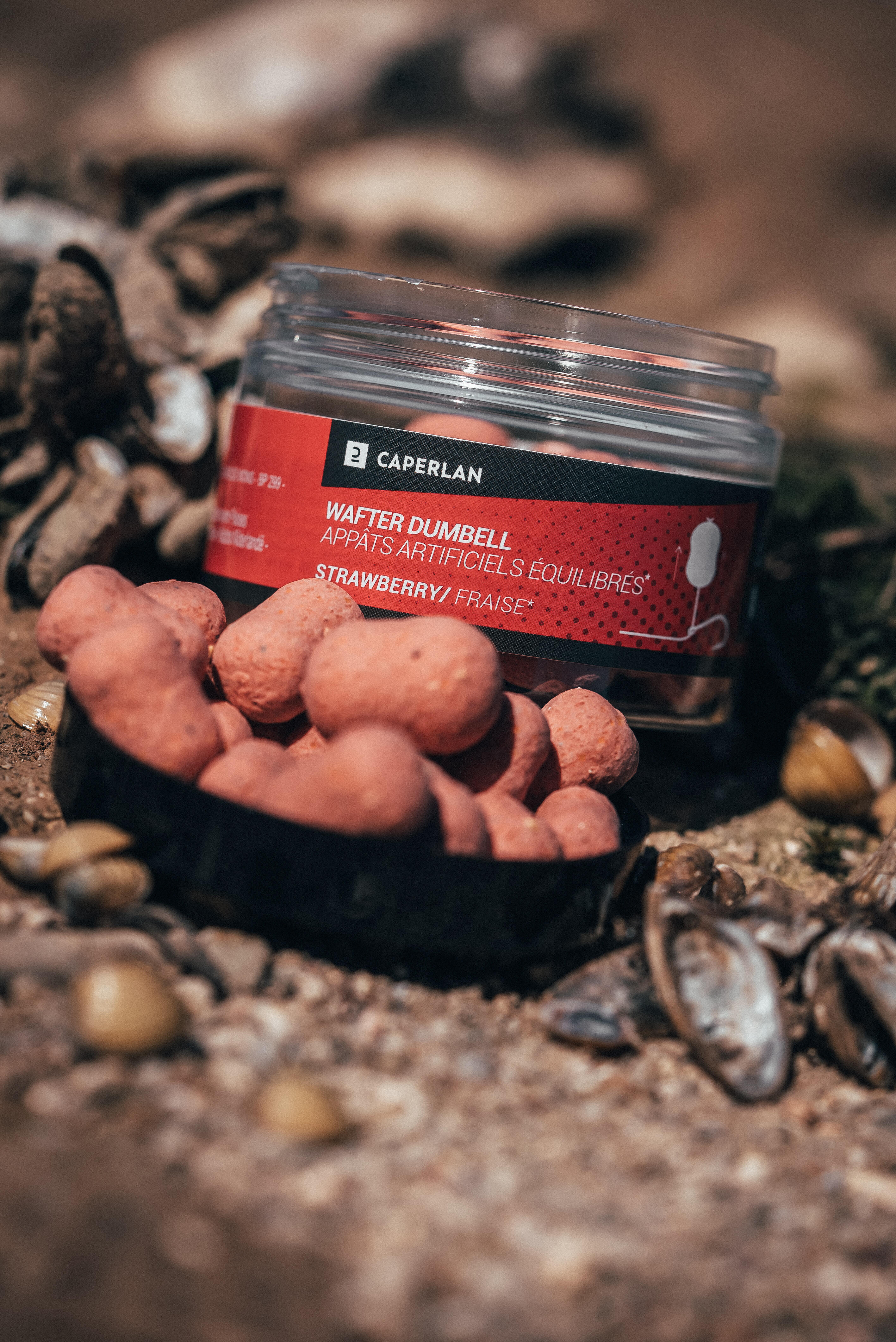 Dumbell wafter Fraise Pêche de la carpe 5/8