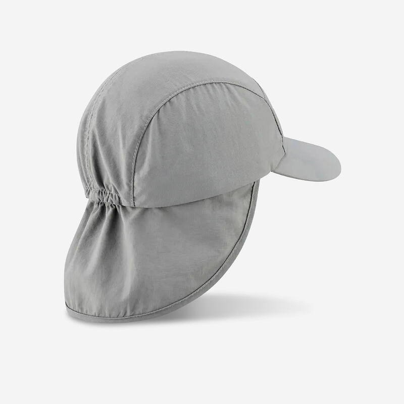 Schirmmütze Kinder UV-Schutz Cap Wandern - MH500 grau