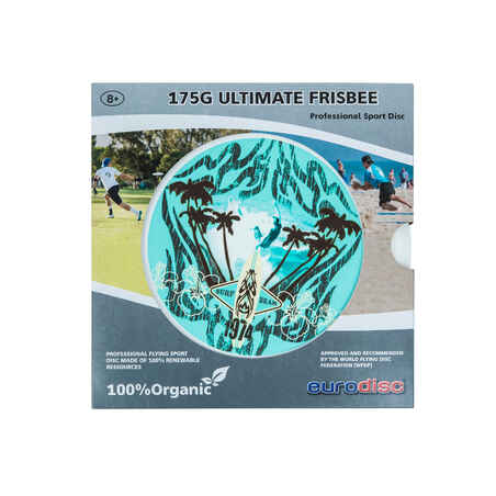 Organinio plastiko skraidanti lėkštė „Ultimate Disc“, banglentės iliustracija