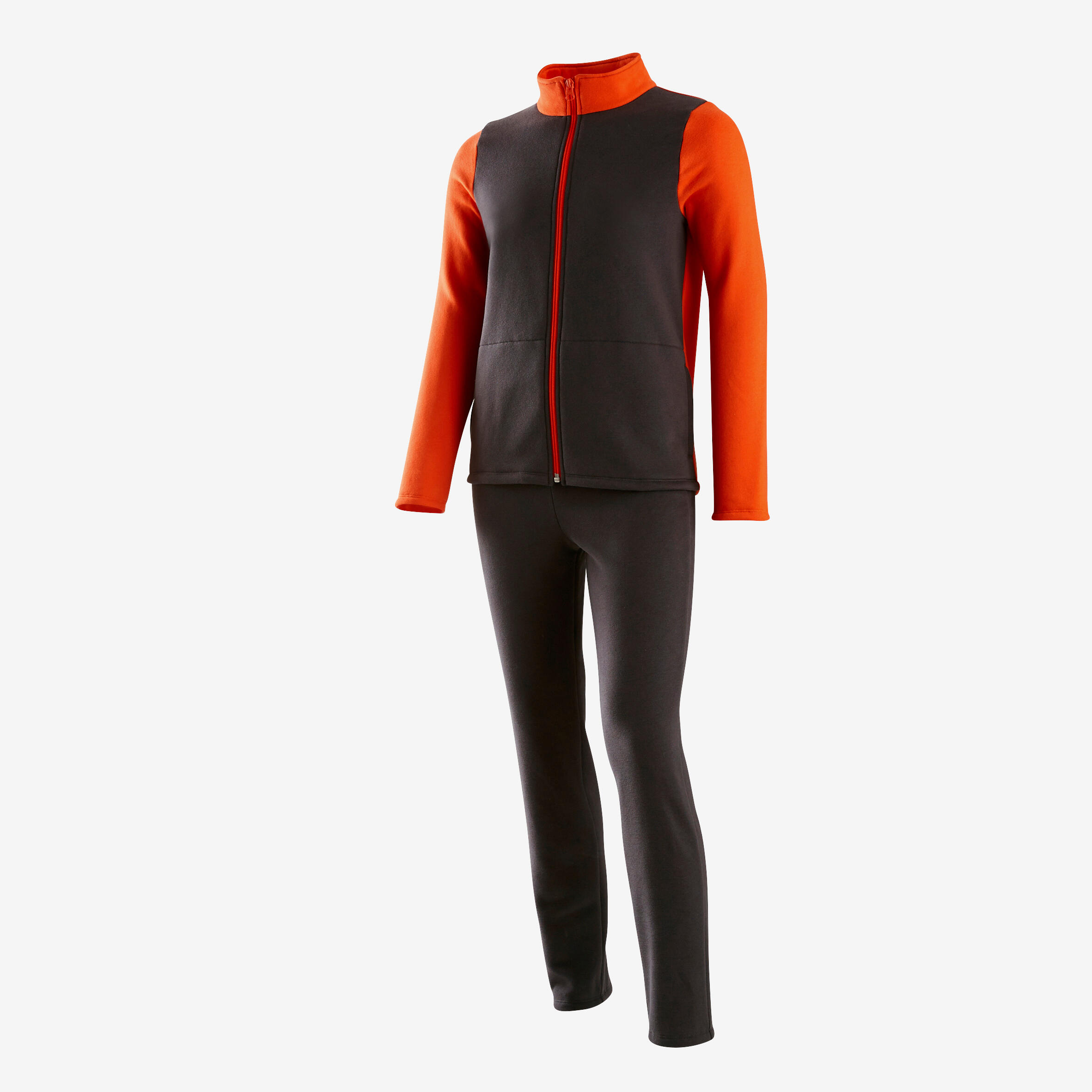 Kids' Warm Zip Tracksuit Warmy - Red/Black 2/7