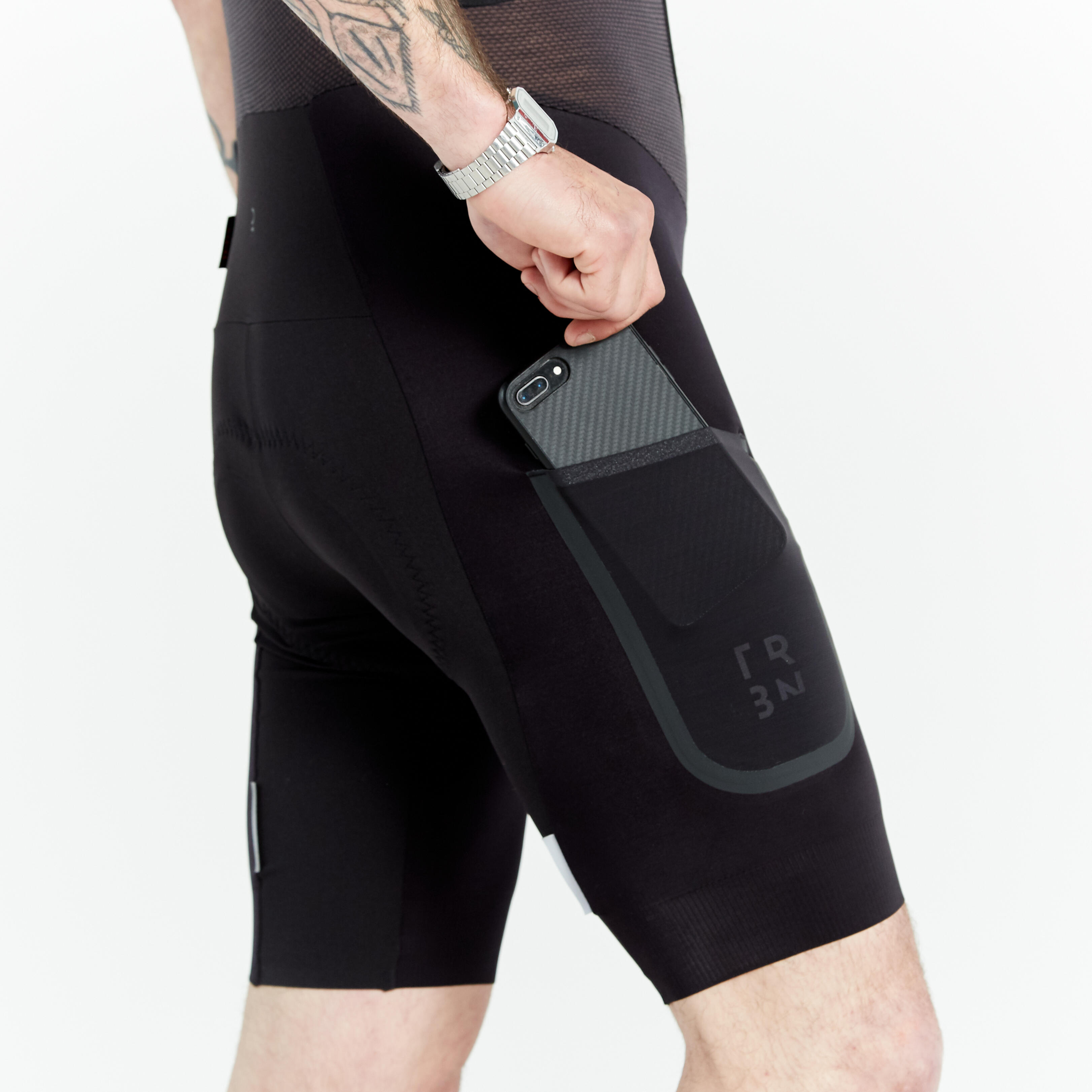 Men s Cycling Bib Shorts GRVL 900 Black