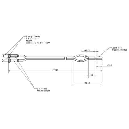 Dynamo Cable Kit Elops LD - Black