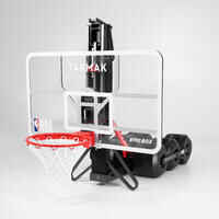 Canasta de baloncesto regulable de 2,10 m a 3,05 m - B900 BOX NBA negro blanco