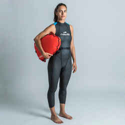 Women's Neoprene Wetsuit - OWS 500 Black - Caribbean blue - Nabaiji -  Decathlon