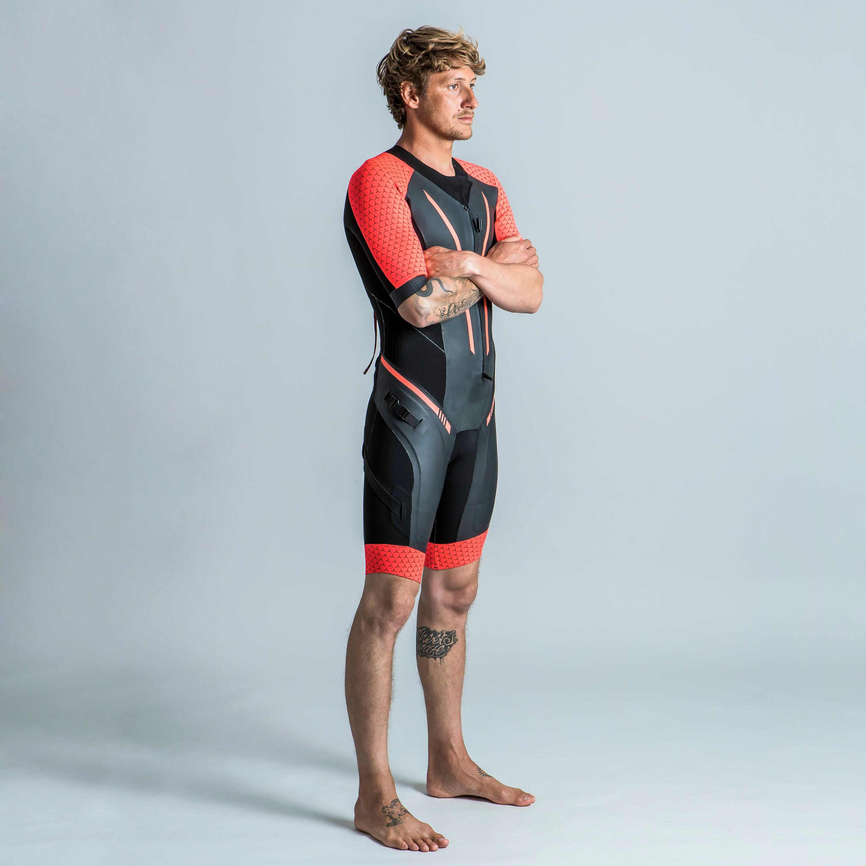 Wetsuit voor swimrun uniseks neopreen 4/2 mm 11/19