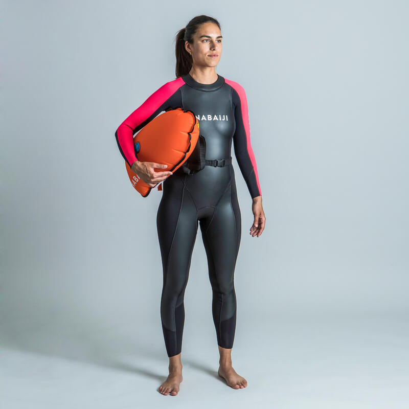 Schwimmanzug Neopren Freiwasserschwimmen Damen - OWS 100 
