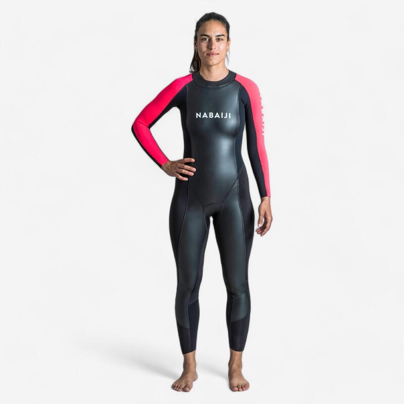 Schwimmanzug Neopren Freiwasserschwimmen Damen - OWS 100 