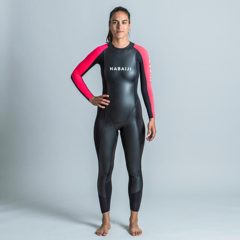 Schwimmanzug Neopren Freiwasserschwimmen Damen - OWS 100 