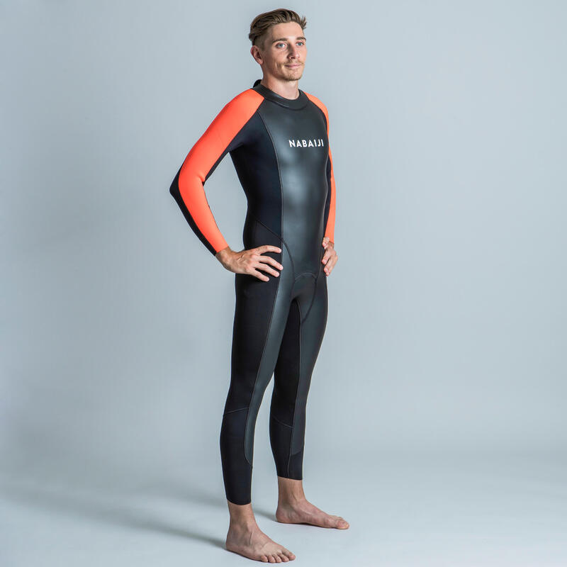 Neopreen wetsuit voor zwemmen in open water heren 2/2 mm