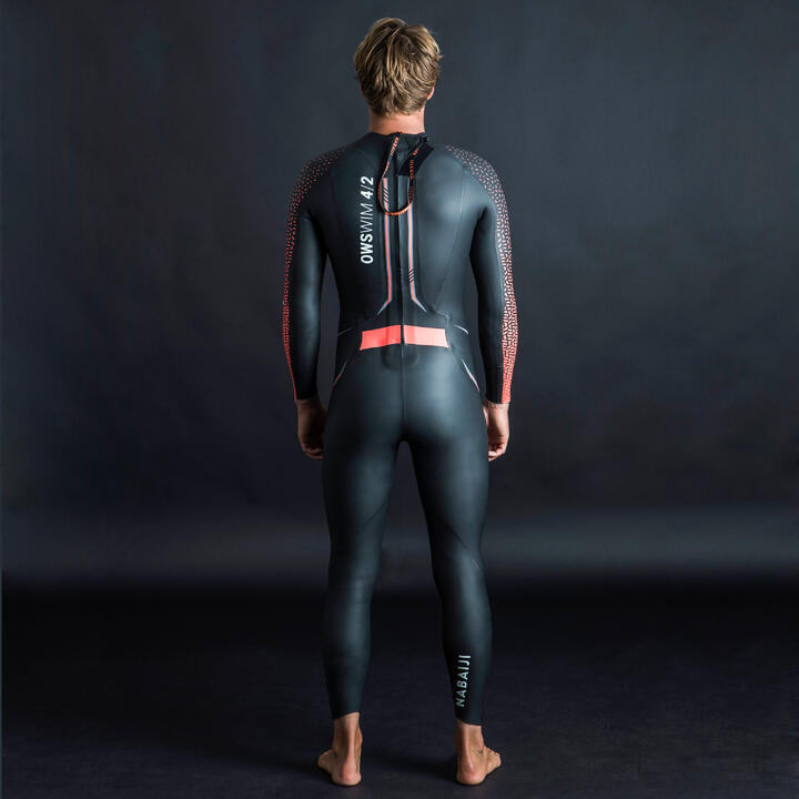 NABAIJI Neopreen herenwetsuit voor zwemmen OWS 900 4/2 mm koud water