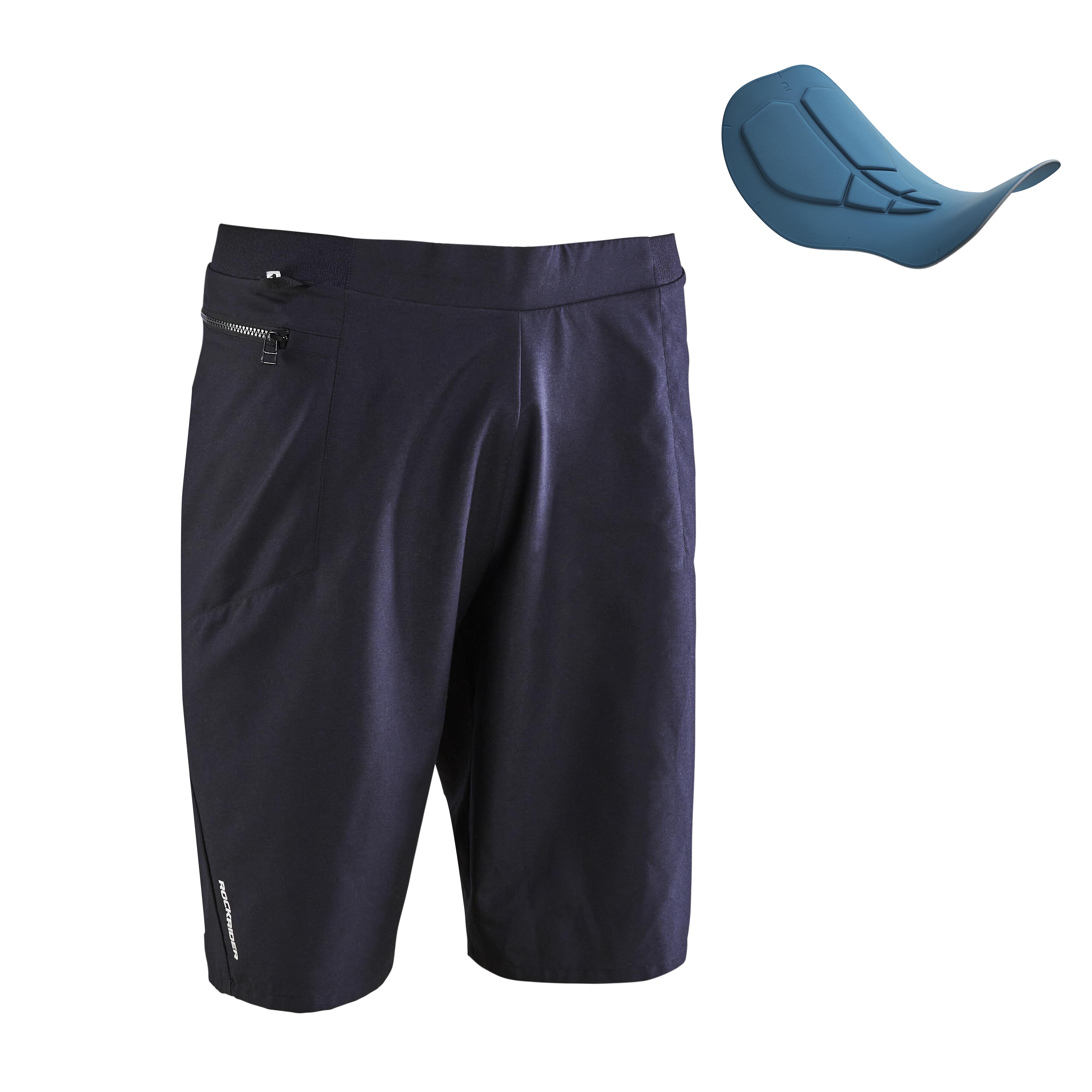 Men’s MTB Shorts - EXPL 100 Black - ROCKRIDER