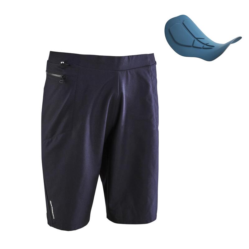Surichinmoi Abiertamente gusano Pantalón ciclismo MTB corto hombre Rockrider ST 100 negro | Decathlon Surichinmoi Abiertamente gusano Pantalón ciclismo MTB corto hombre Rockrider ST 100 negro | Decathlon