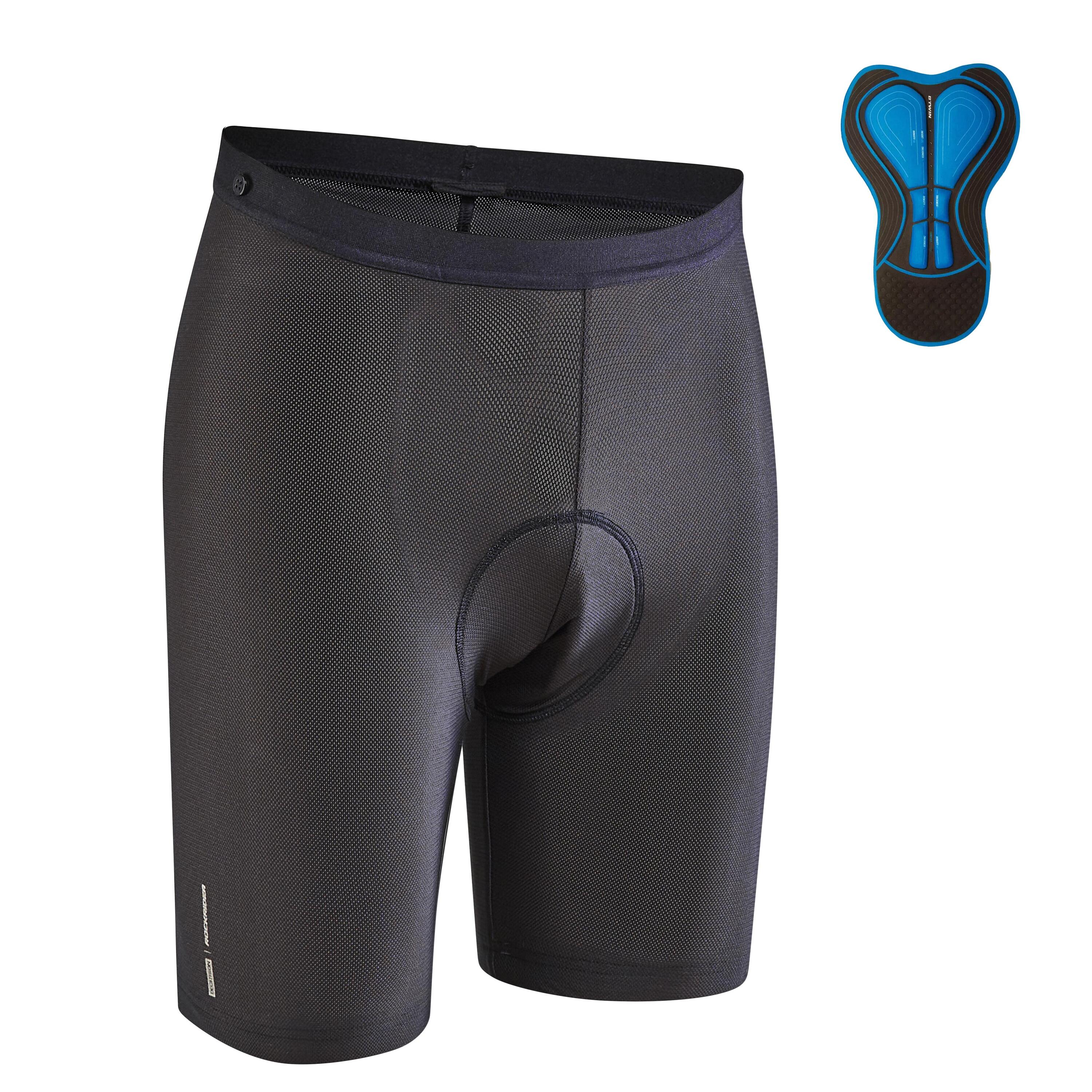 Gel-Padded Mountain Bike Under-Shorts - Black 1/9