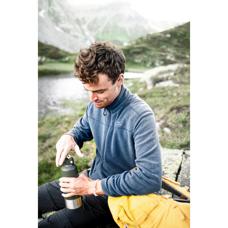 Erkek Outdoor Polar Mont - Mavi - MH100