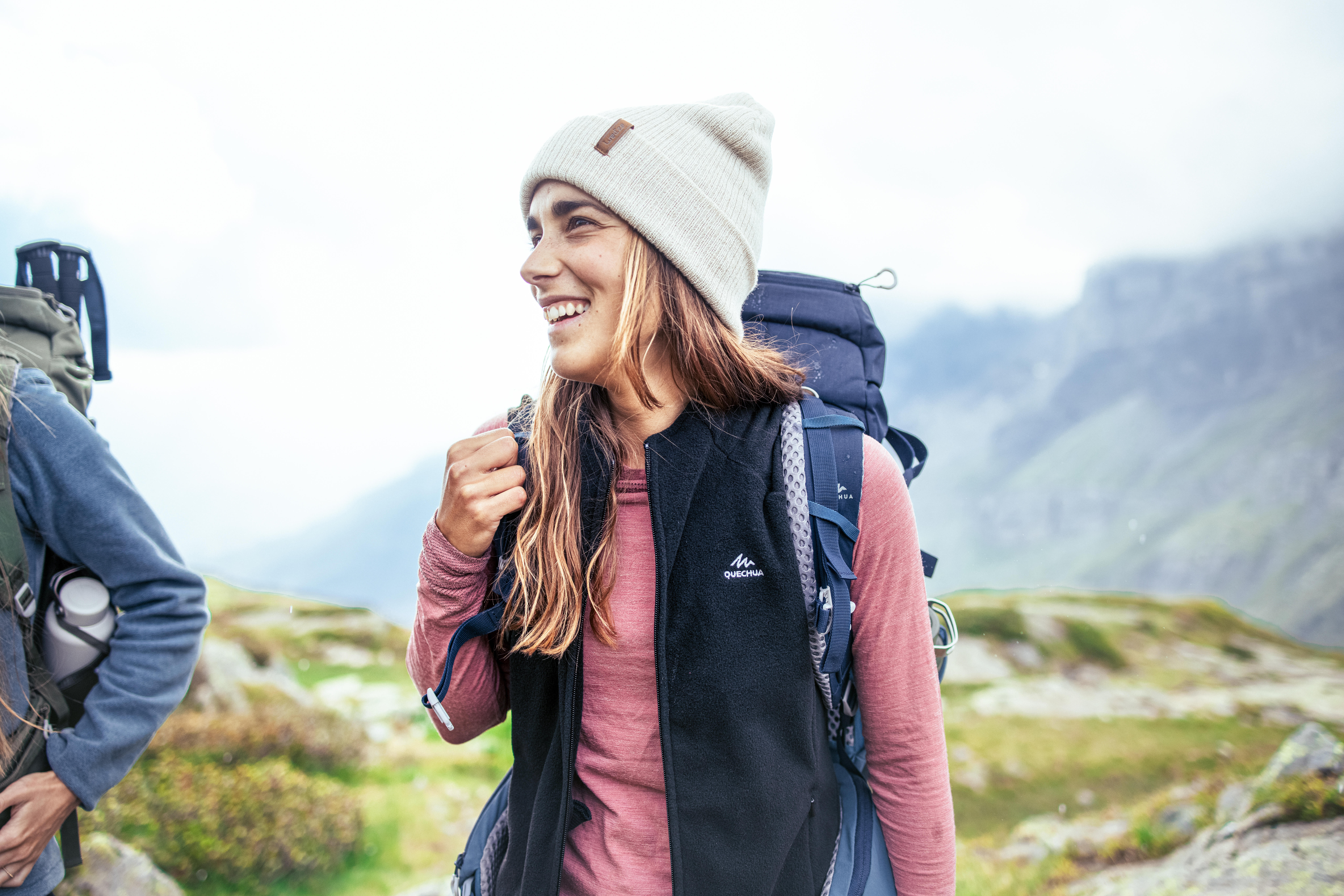 Veste de randonnée en polaire femme – MH 120 - QUECHUA