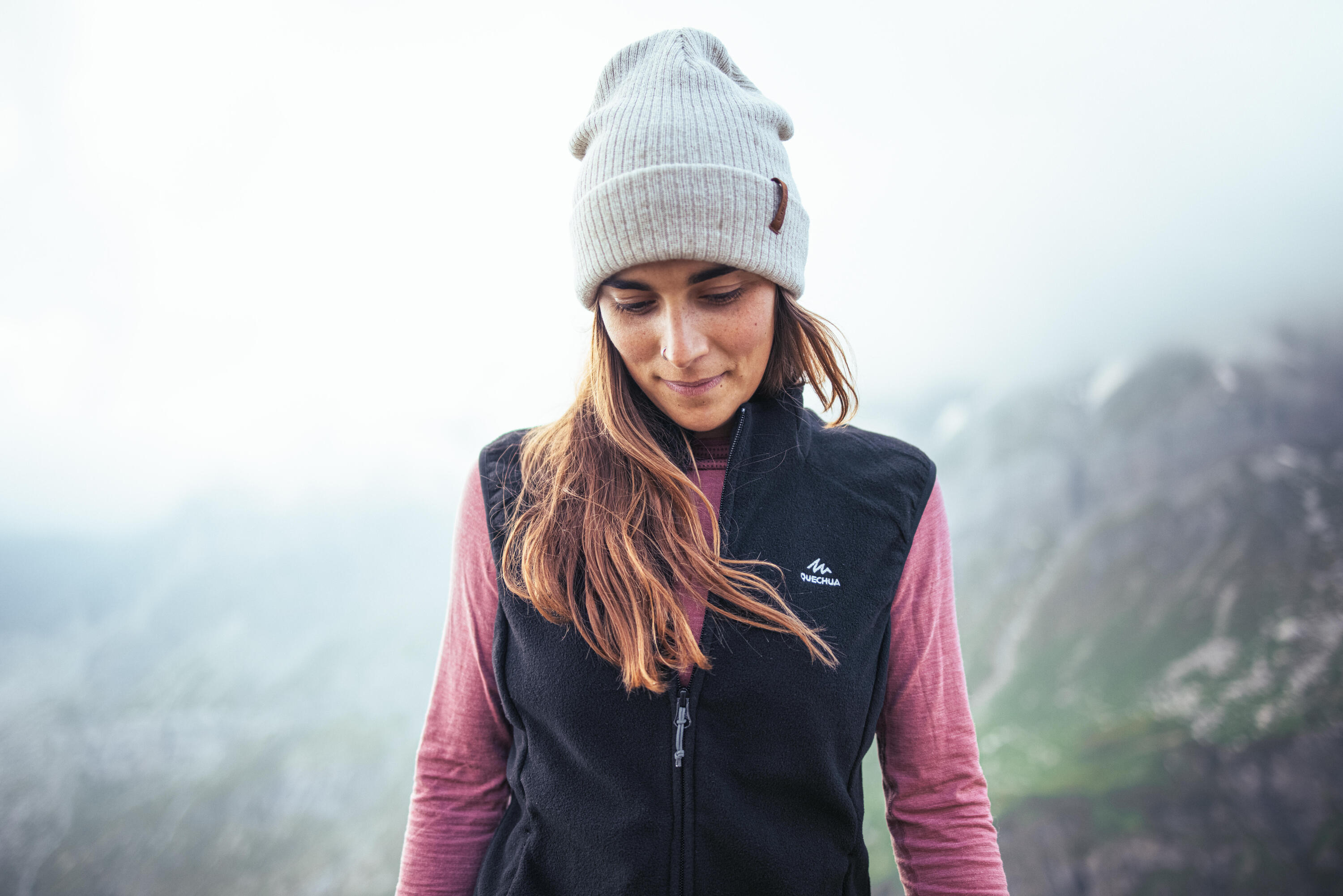 Women’s Fleece Hiking Vest - MH 120 9/10