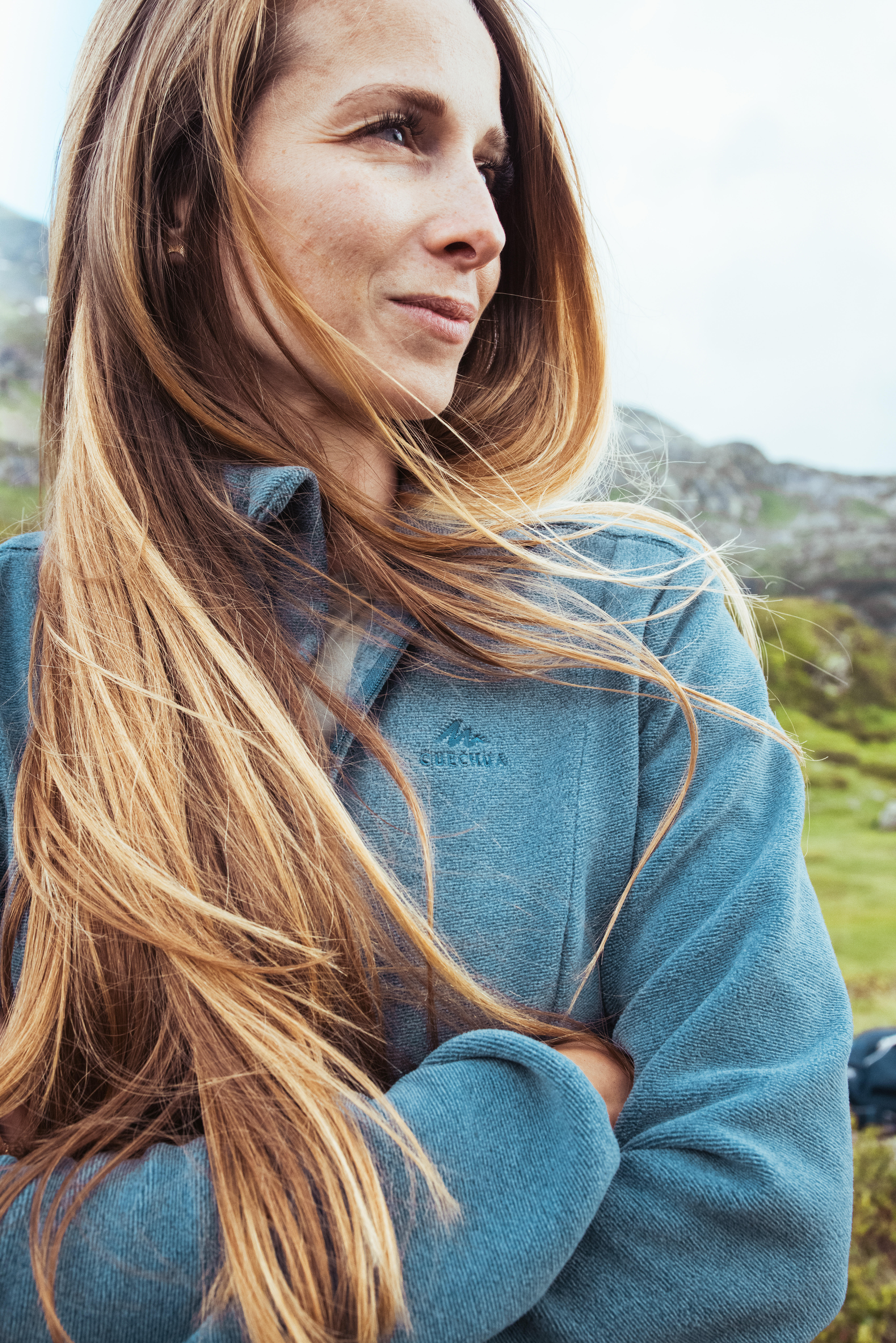 Women’s Fleece Hiking Jacket - MH 120 - QUECHUA
