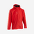 Veste de football imperméable T100 adulte rouge
