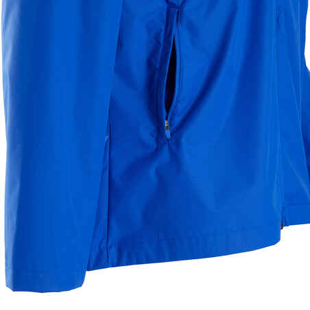 Adult Football Waterproof Jacket T100 - Blue