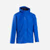 Modra dežna jakna T100