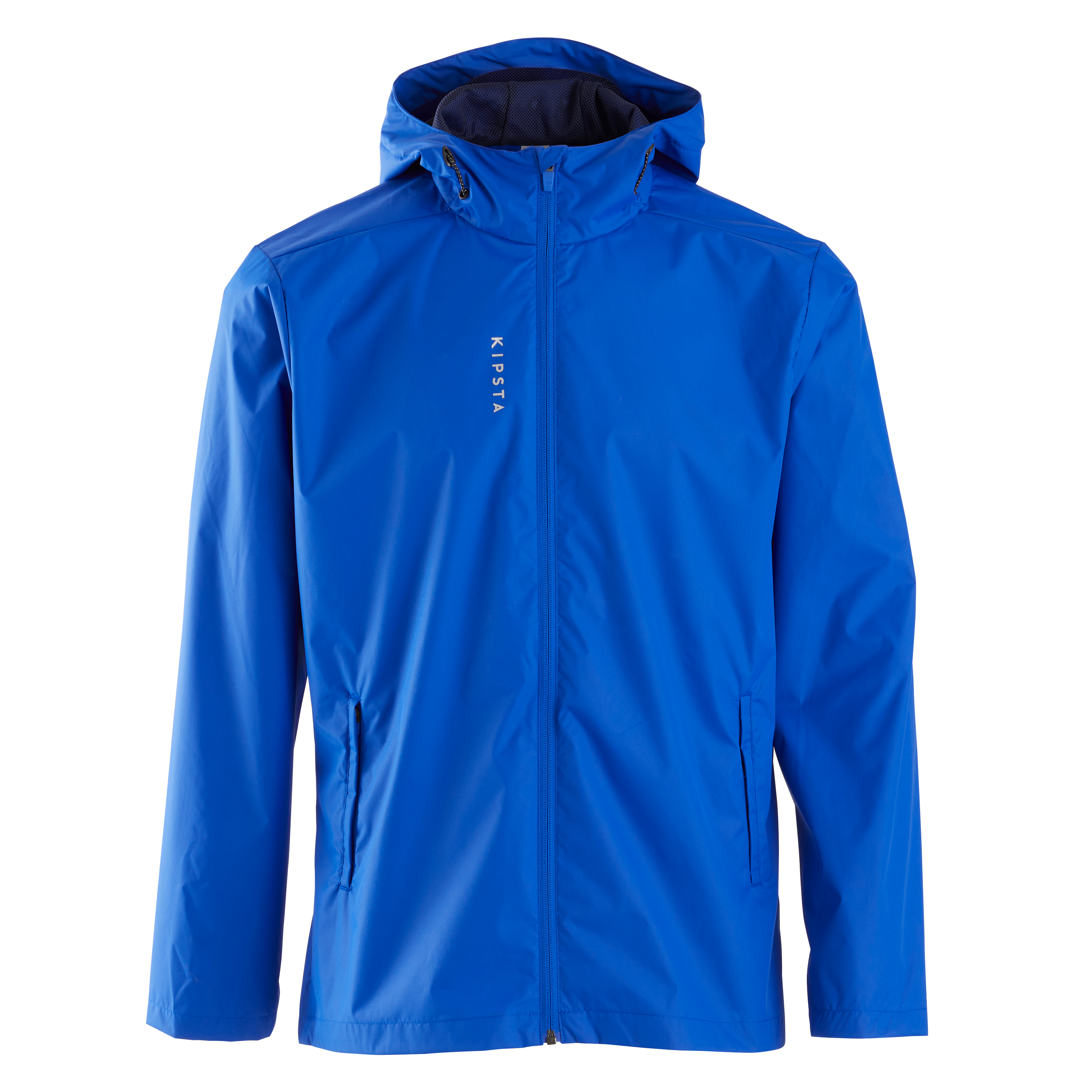 Veste de football imperméable T100 adulte Bleu