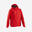 Kids' Rainproof Football Jacket T500 - Red
