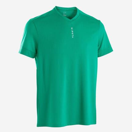 Maillot de football adulte F500 Vert uni