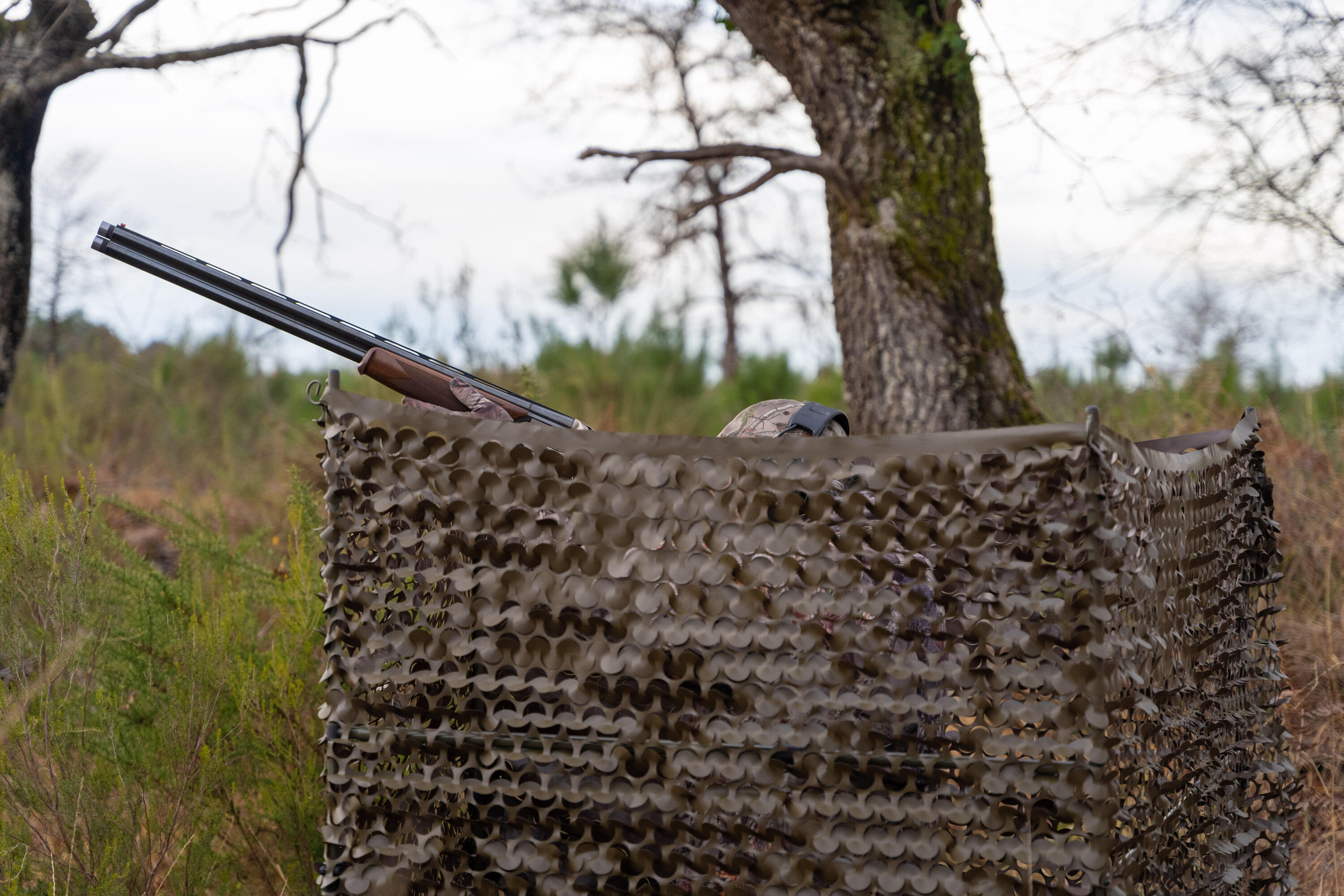 STEVIG CAMOUFLAGENET VOOR DE JACHT GROEN EN BRUIN 4 M X 1,75 M 5/5