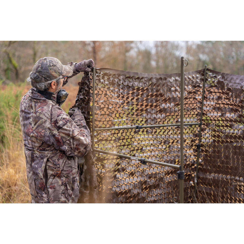 STEVIG CAMOUFLAGENET VOOR DE JACHT GROEN EN BRUIN 4 M X 1,75 M