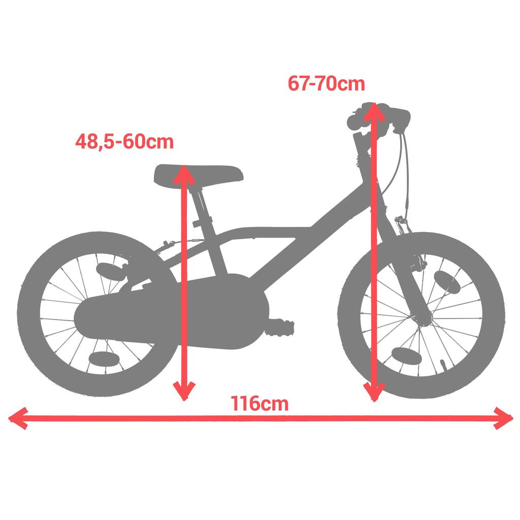 Vélo de Ville Enfant 900 16 Pouces 4-6 Ans Alliage - Bleu