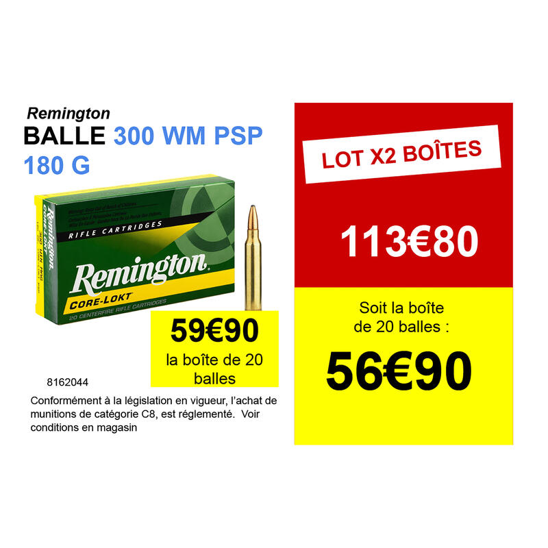 BALLE 300 WM Core Lokt PSP 180G X20