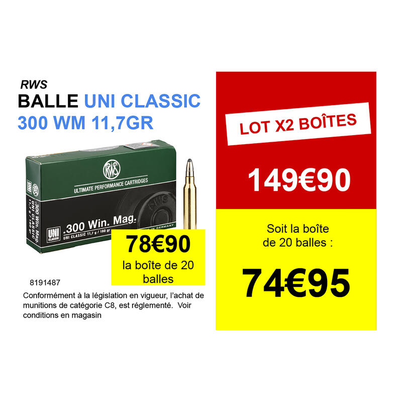 RWS Uni classic 300 WM 11.7gr