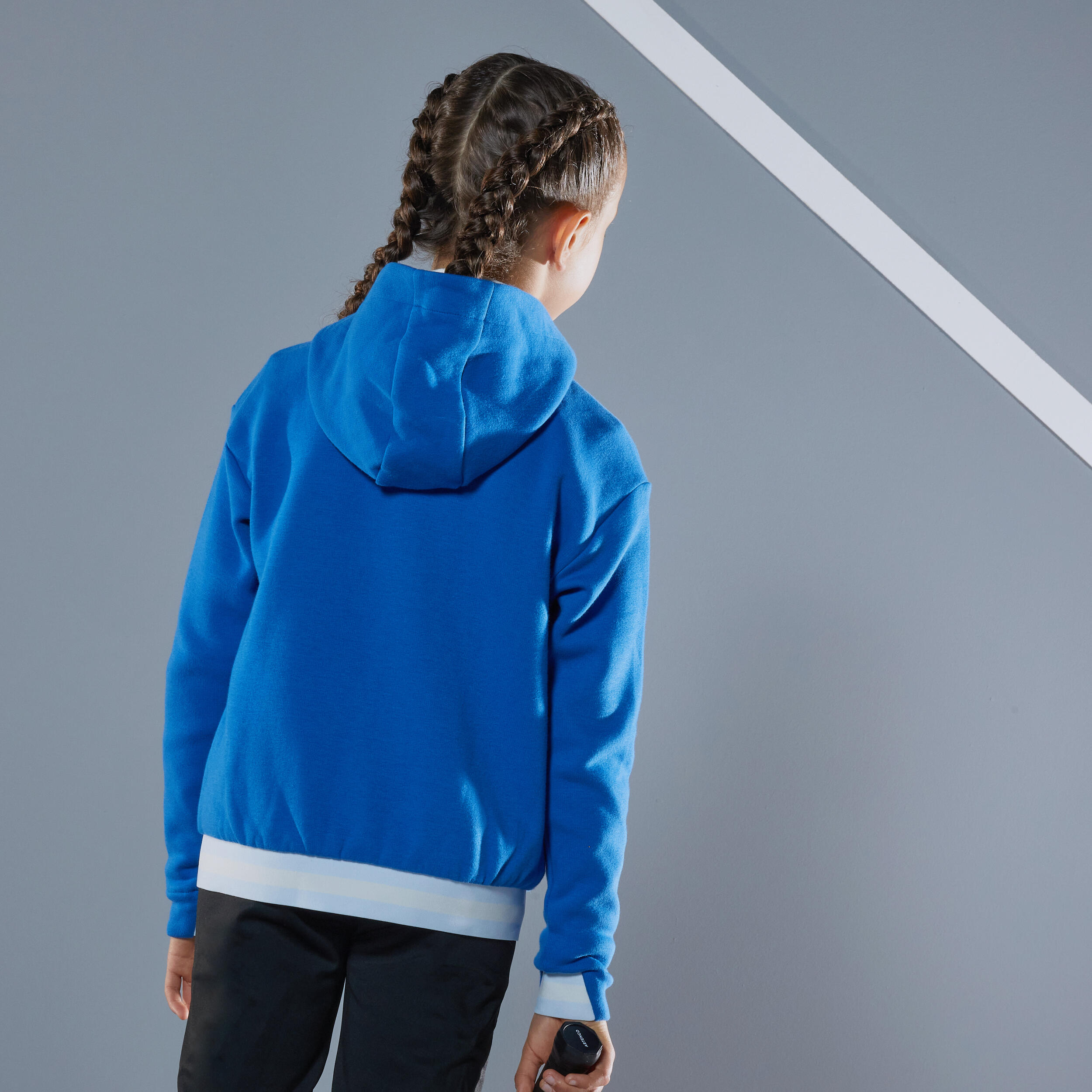 Girls' Thermal Jacket 500 - Sapphire Blue 4/7