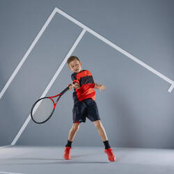 T-Shirt Tenis Termal Anak Laki-laki 500 - Merah/Hitam