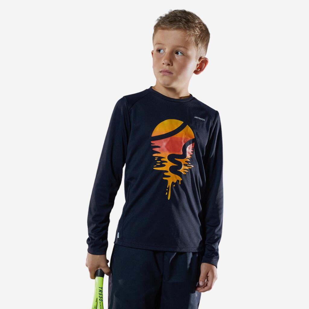 Boys' Thermal T-Shirt - Black/Red