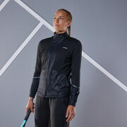 Women Tennis Warm Jacket - TJA500 Black