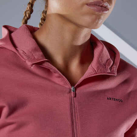 Tennis Sweatshirt Damen SW Dry 900 rosa